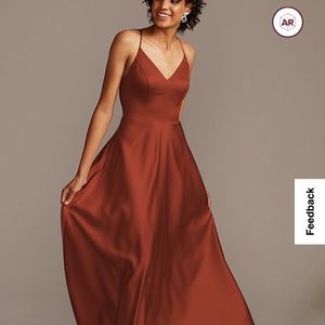 Flawless Copper Bridesmaid Dress or Evening Dress